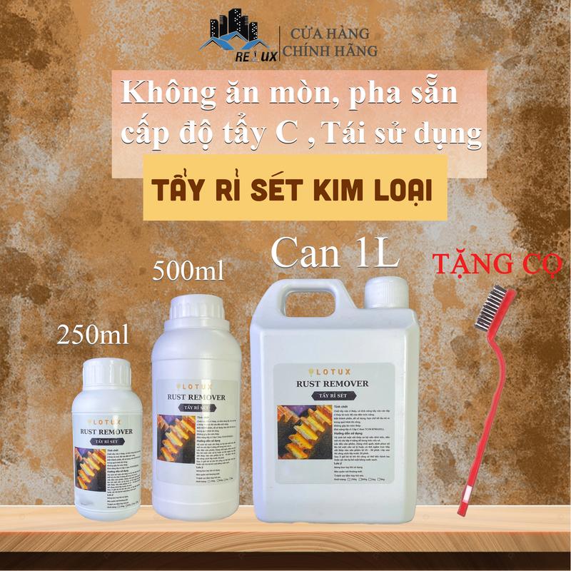  Nước Tẩy Rỉ Sét Kim Loại Pha Sẵn Tái Sử Dụng Nhiều Lần Mã RR01 Làm Sạch 