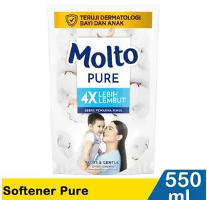 Molto Softener Ultra Pure Putih Pouch 550 ml