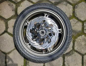 Product Review of Piringan Cakram Depan 260MM Piringan Disc Cakram Beat Vario Genio Spacy Scoopy Plus Breket PNP Disc Brake Piringan Cakram 260MM from a**6 1