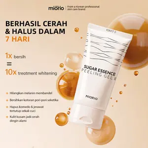 【MIORIO】Sugar Essence Peeling Gel Korea - Eksfoliasi 3 Menit, Mencerahkan & Dapatkan Kulit Wajah Glowing & Hydrating, Bebas Komedo!