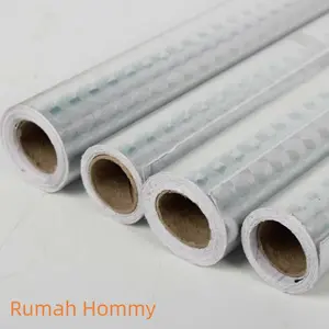 Wallpaper Aluminium Foil Anti Minyak 100x40 Stiker Dekorasi Dapur Dinding Kamar Tahan Panas Minimalis