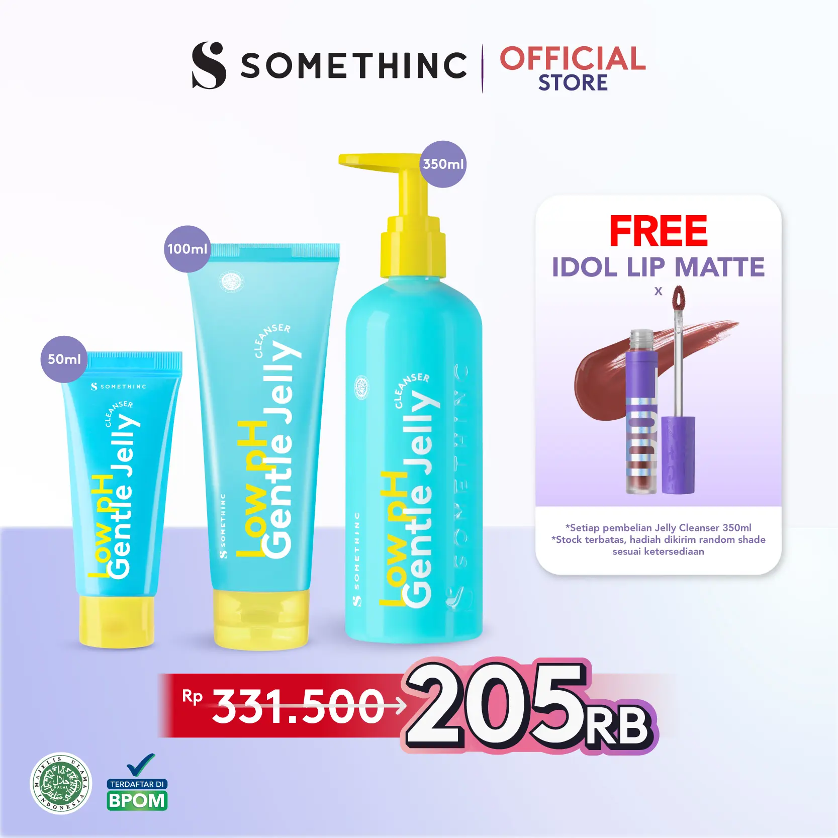 SOMETHINC Low pH Gentle Jelly Cleanser - Sabun Cuci Muka Tanpa Kulit Ketarik -  Facial  Cleansing, Membersihkan Wajah