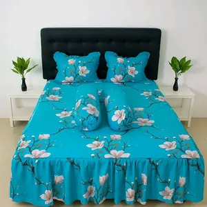 Sprei Rumbai Ukuran 180x200 160x200 120x200 Motif Terbaru sudah ada sarung bantal guling Bahan Katun halus berkualitas
