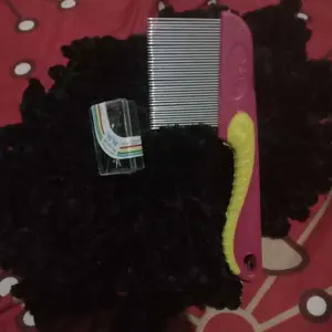 SISIR SERIT KUTU RAMBUT GAGANG STAINLESS BESI POLOS BESAR / SISIR RAMBUT KUTU / SERIT KUTU KETOMBE