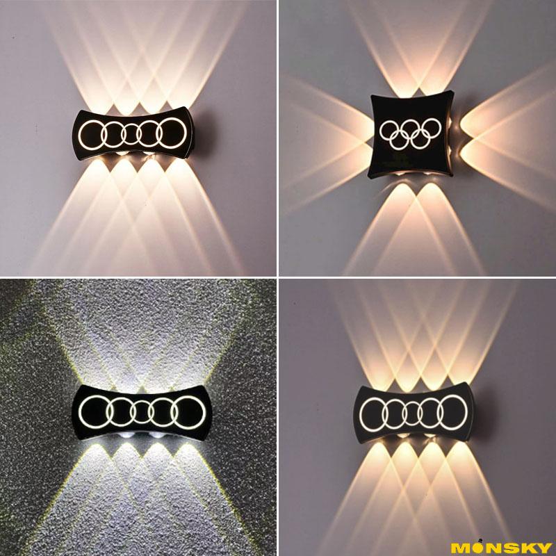 Đèn hắt tường MONSKY OLYMPIC trang trí nội thất ngoại thất sang trọng hiện đại ánh sáng vàng rõ nét