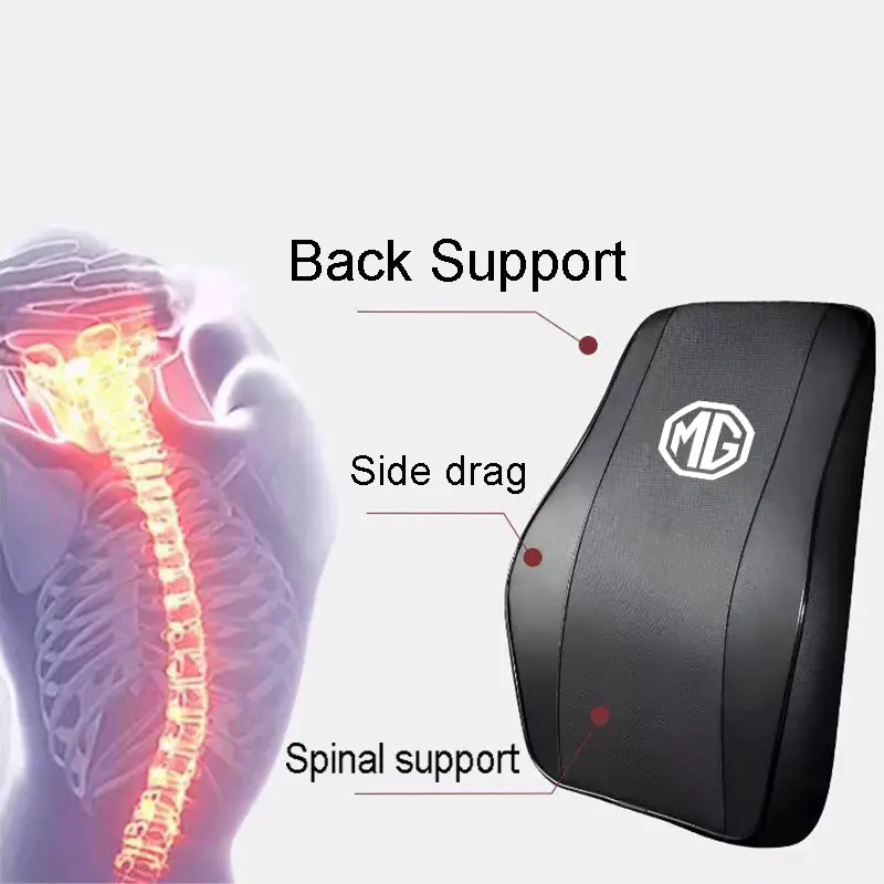 Tựa Đầu Ghế Ô Tô, MG3 MG5 MG6 MG7 MG TF ZR ZS ES HS GS HR, Hỗ Trợ Thắt Lưng, Gối Cổ Bông Nhớ Da, Hỗ Trợ Cổ Đầu, Thích Hợp Cho Du Lịch, Phụ Kiện Ô Tô Thoải Mái 6