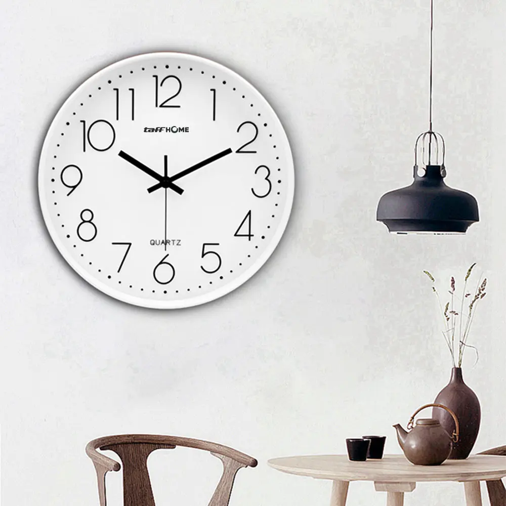 TaffHOME Jam Dinding Quartz Nordic Minimalist Silent Movement 20cm - DG-20