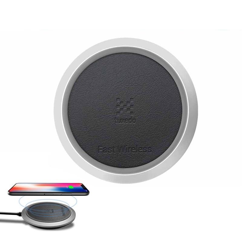Đế sạc nhanh không dây Tuxedo FC60 siêu mỏng Chuẩn QI , hỗ trợ sạc nhanh Quick charge QC2.0; QC3.0 cao cấp