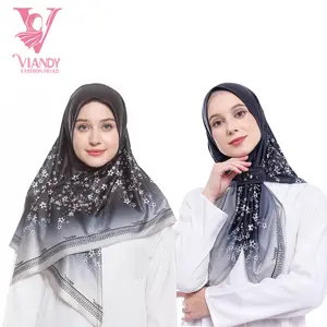Viandy Hijab - Jilbab Instan Hijab Segitiga Malay Gesper Aliendya bahan Jersey Premium motif Printing/Sublim