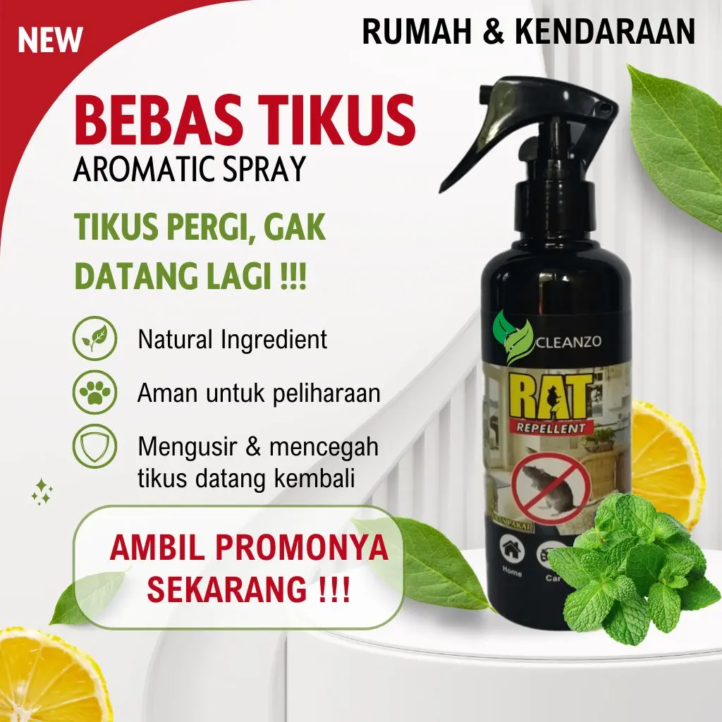 Ambil promo Obat Pengusir Anti Tikus Serbaguna Ampuh dengan Formula Essential Oil Aromaterapi