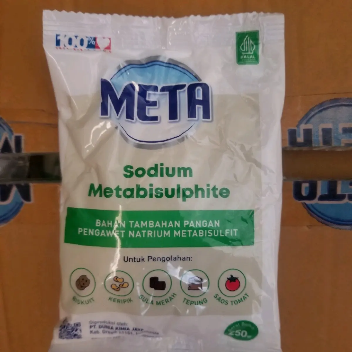 Sodium Metabisulfite Kemasan Baru/ Natrium Metabisulfite (Food Grade) Bahan Makanan Untuk Meningkatkan Kualitas Makanan Powder Baking