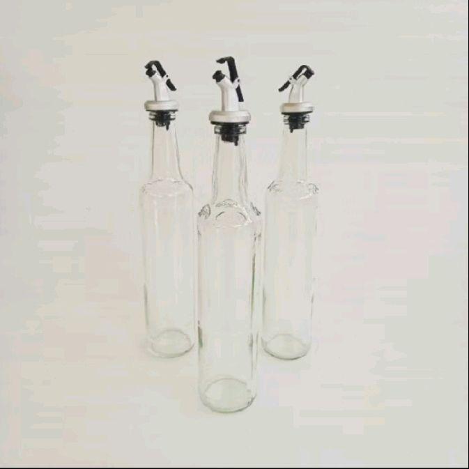 BOTOL MINYAK KACA SAUCE OIL BOTTLE DISPENSER TRANSPARANT TAHAN PANAS MULTIFUNGSI (botol kecap , botol minyak dan lain2) Dapur Glass 3