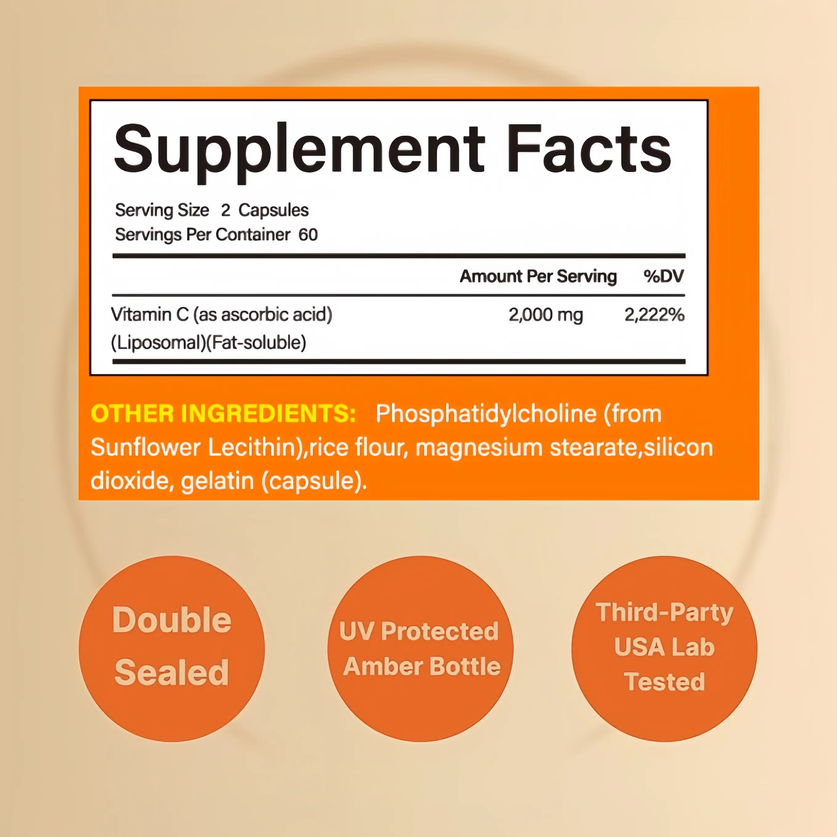 Liposomal Vitamin C 2,000mg Per Serving, 120 Capsules | High Absorption Fat-Soluble Vitamins Immune Support Collagen Booster Antioxidant Supplement Non-GMO - TikTok Shop Philippines Liposomal Vitamin C 2,000mg Per Serving, 120 Capsules | High Absorption Fat-Soluble Vitamins Immune Support Collagen Booster Antioxidant Supplement Non-GMO - TikTok Shop Philippines