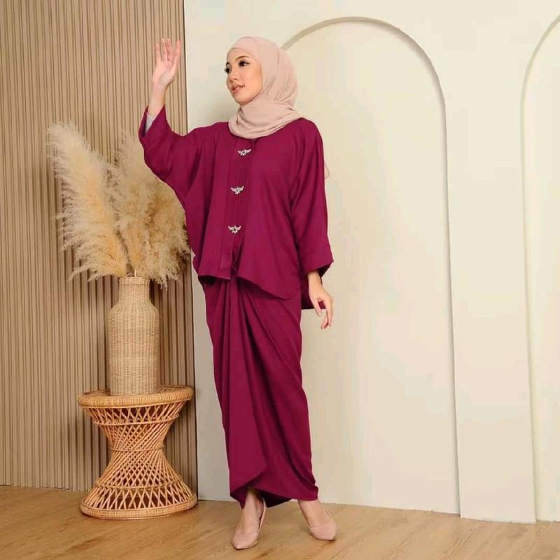 New Set Kebaya Kaftan Skirt Pario Raya 2025 - Produk Baru Muslimah ...