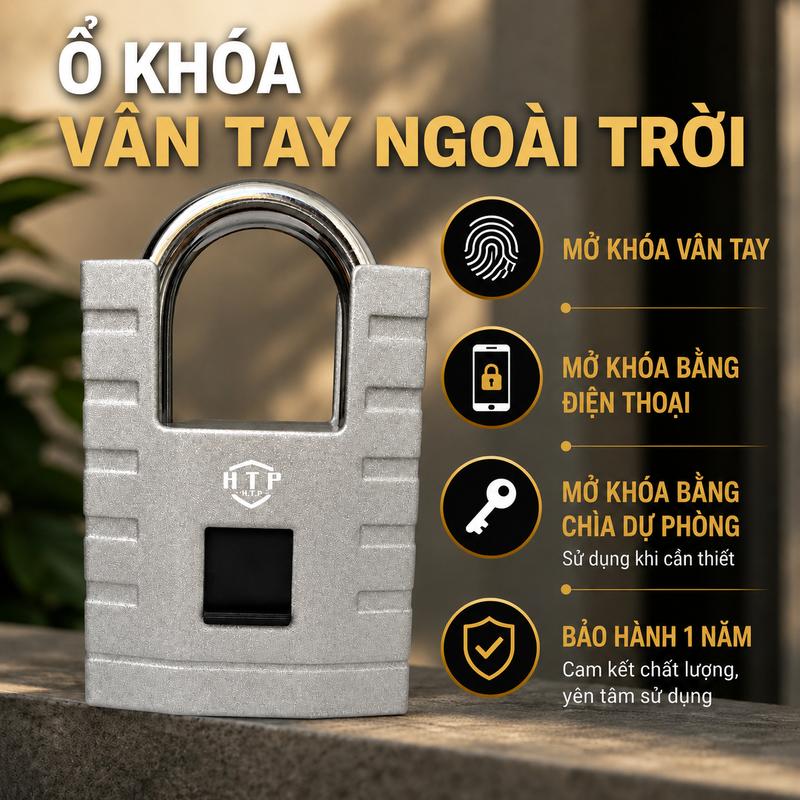 Khóa vân tay thông minh, khóa cửa thông minh, ổ khóa chống trộm, khóa cổng…