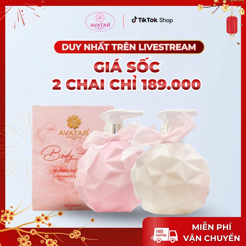  Body Lotion Avatar giúp dưỡng ẩm da Niacinamide hỗ trợ trắng da tạo hương thơm dịu nhẹ cho cơ thể 