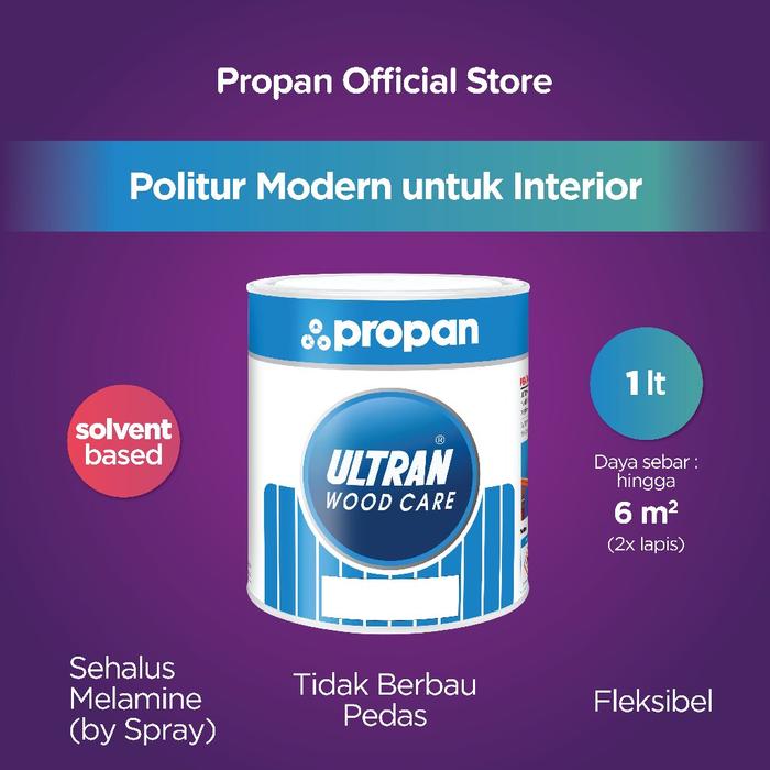 Gambar ULTRAN POLITUR P-01 POLITUR MODERN UNTUK INTERIOR - CLEAR GLOSS dari PROPAN RAYA Kota Administrasi Jakarta Barat Tokopedia