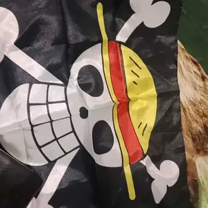 Bendera Anime One Piece Bahan Kain Polyester Premium Dinding Pajangan