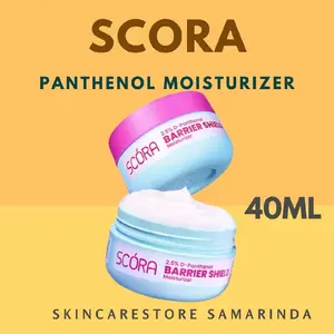 (READY) Scora 2,5% D-PANTHENOL BARRIER SHIELD MOISTURIZER 40ml Pelembab Mencerahkan Wajah Ceramide
