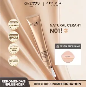 【BPOM Certification】ONLYOU Serum Foundation bedak yang meniru toleransi dan penyamaran kulit Antioksidan Mendukung pembelian 【COD】