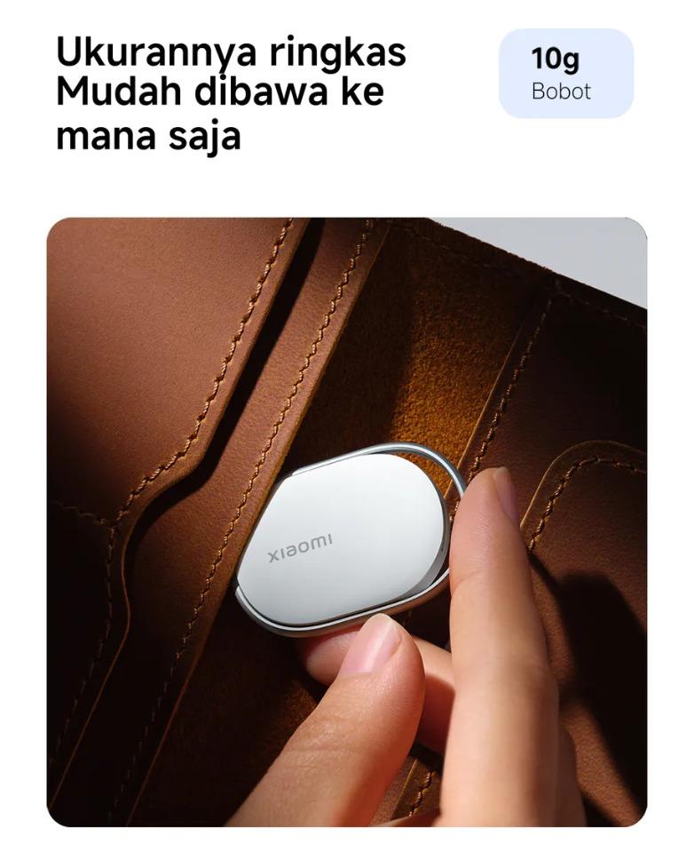Xiaomi Tag | Support Apple Find My & Google Find Hub | Lacak Barang Jarak Jauh | Baterai Tahan Lama | Tahan Debu dan Air IP67 | GPS