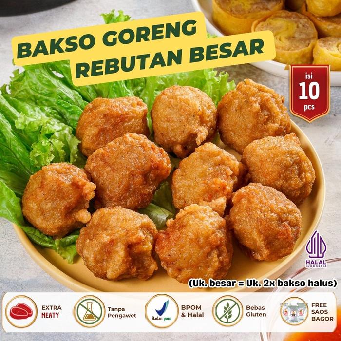 Gambar Bakso Goreng Rebutan (Udang+Ayam) Ukuran Besar dari Bakso Warisan Ibu Surabaya Kota Surabaya Tokopedia