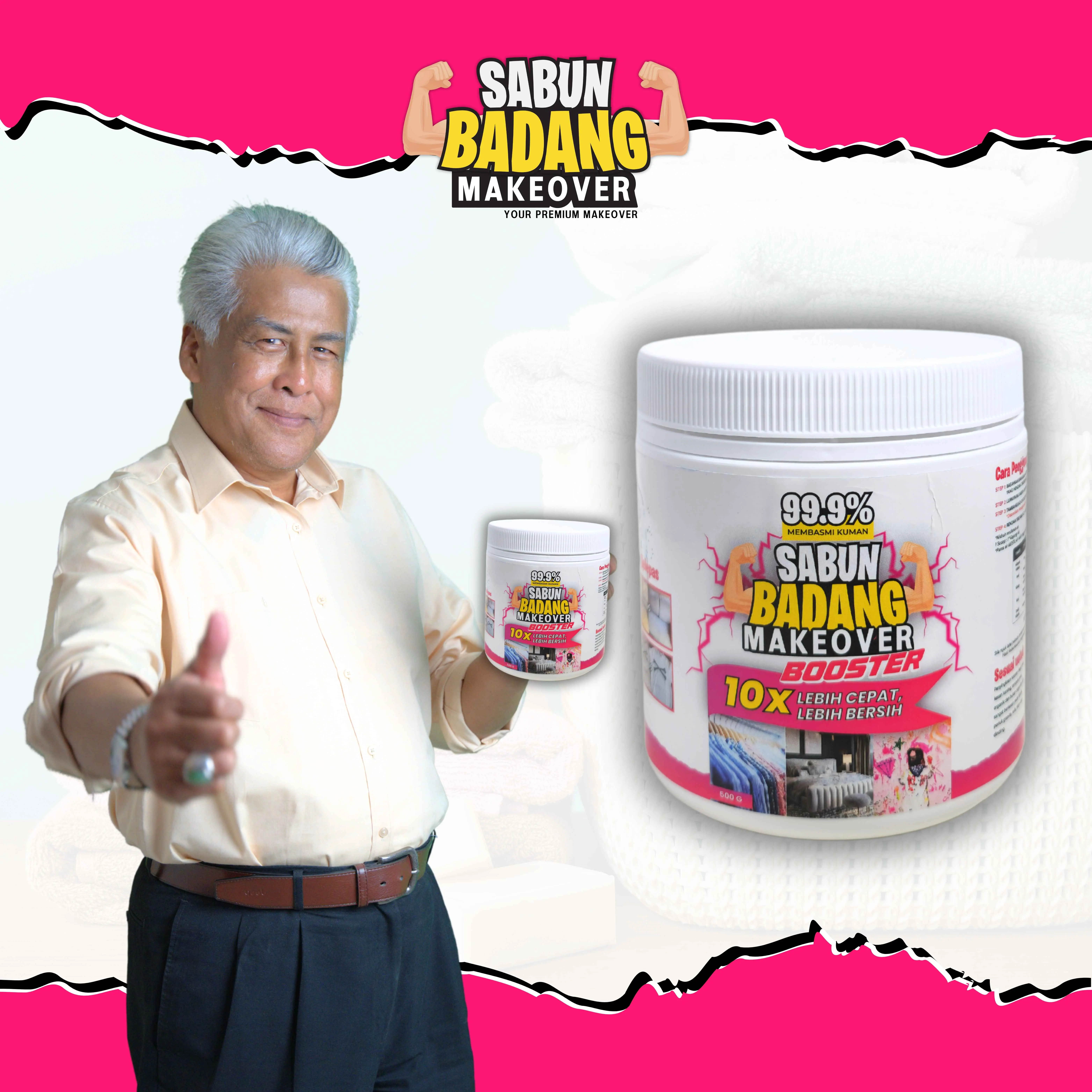 Sabun Badang Makeover Fabric Kerak Kuali kuning FREE SHIPPING