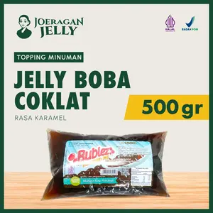 2PCS Jelly Boba Coklat Rasa Caramel 500gr