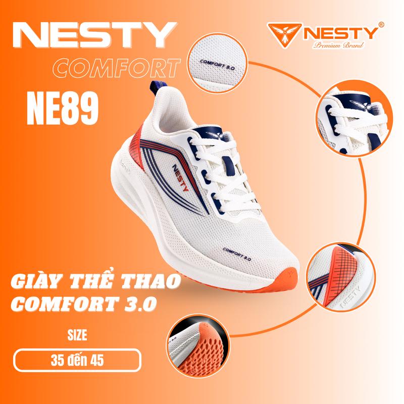 Giày Thể Thao NESTY COMFORT 3.0, Giày Sneaker Nam Nữ Đa Năng, Êm Chân Thoáng Khí (KO1)