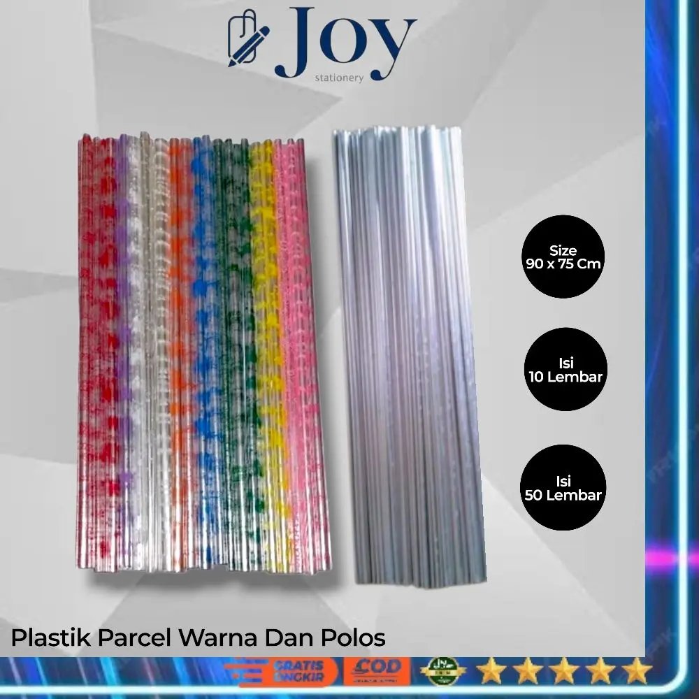 Plastik Parcel Motif Dan Polos Isi 50 &  10
