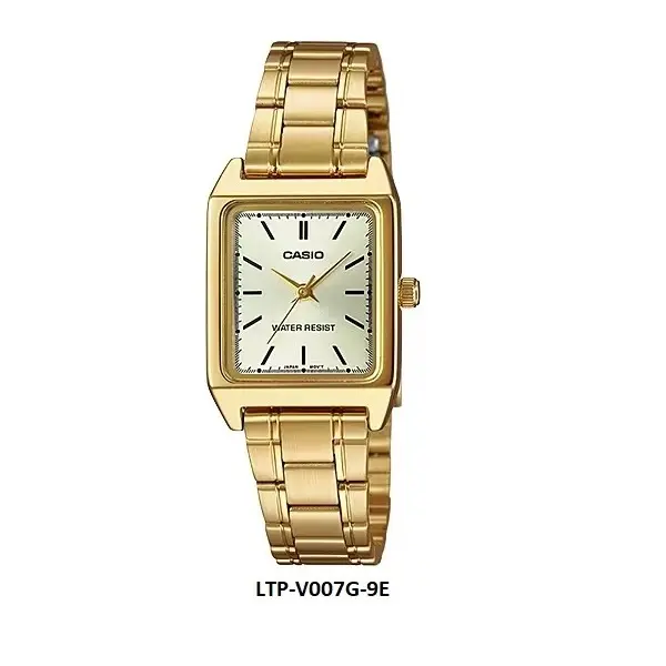 Watchwagon LTP-V007G-9E Analog Quartz Ladies Watch with Steel band