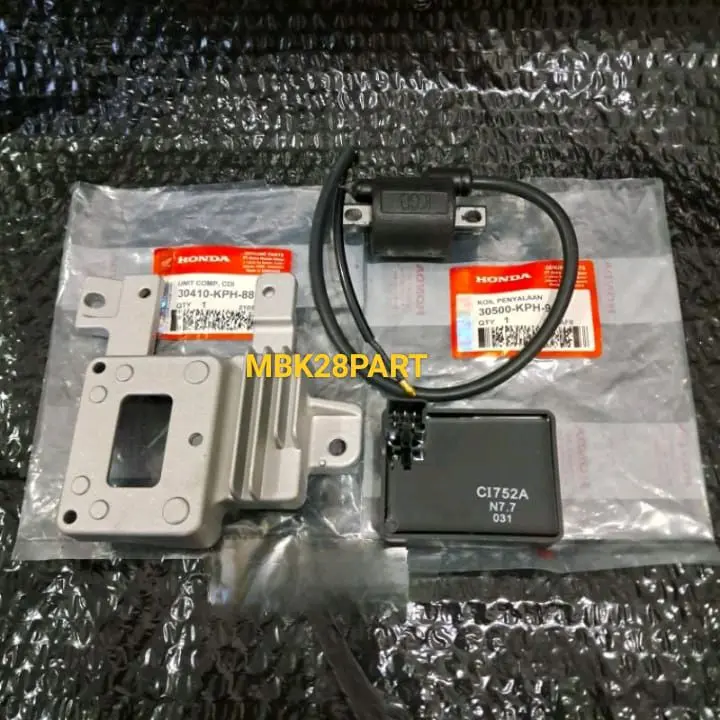 Paket Pengapian Cdi Unit + Coil + Kiprok Regulator Honda Supra X 125 Karisma Kirana KPH Motorcycle