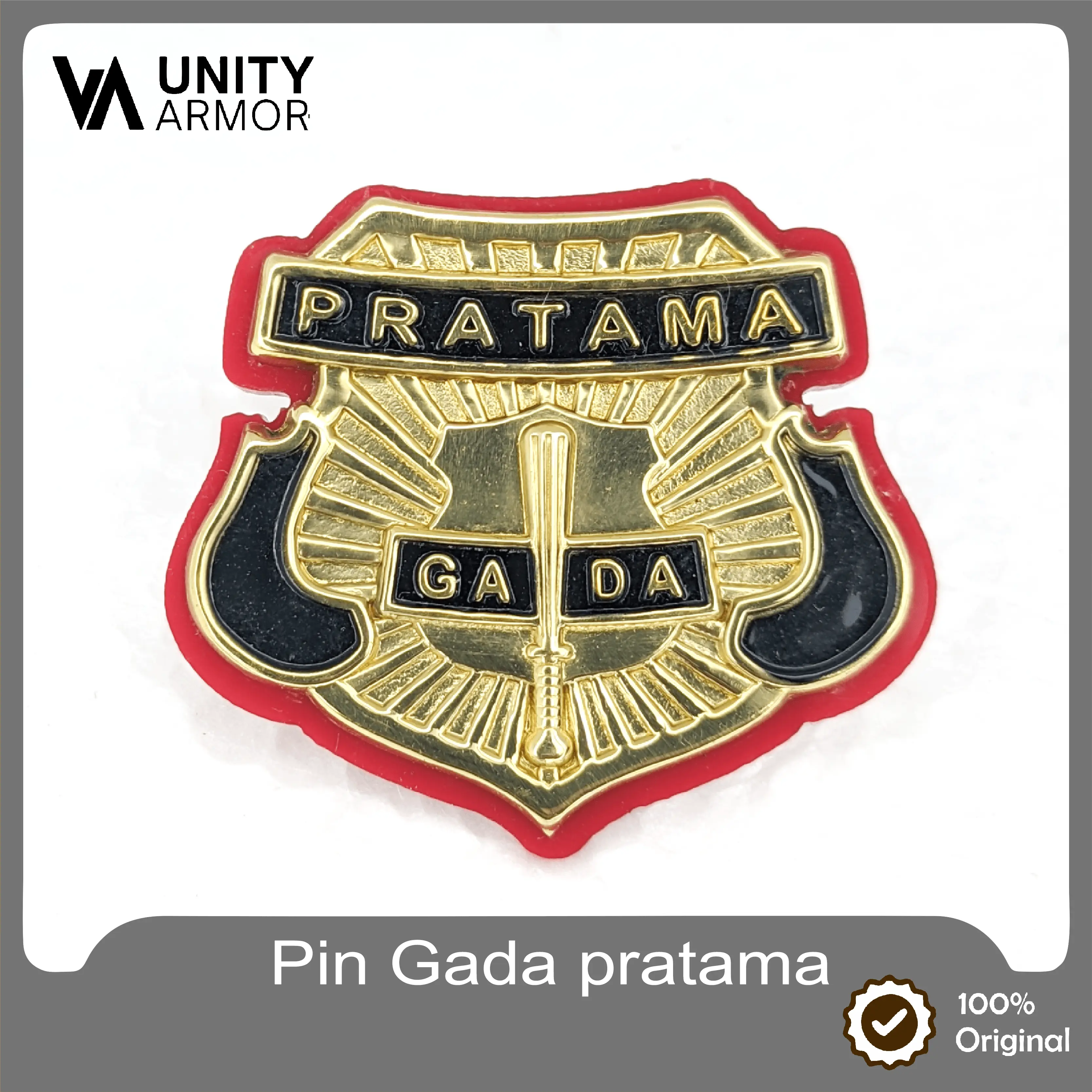 UNITY ARMOR - Pin Gada Pratama Magnet -(Kuningan & Acrylic)