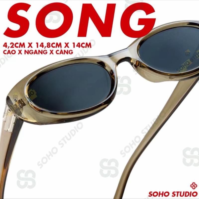 [NEW Kính mát SONG form oval xu hướng hợp mọi mặt Soho Studio kèm tròng chống UV