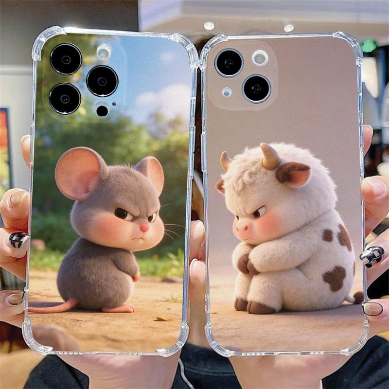 Ốp Lưng Cảm Xúc GIẬN 12 Con Giáp dễ thương đáng yêu Dành Cho iPhone Chống Sốc Bảo Vệ Camera 6 7 8 Plus X 11 12 13 14 15 16 Pro Max Nhựa Dẻo TPU in UV nhám 2D Cao Cấp Nhiều Màu Tương Thích Nhiều Mẫu