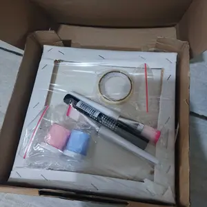 (FREE BOX&BUBBLE]PAKET LENGKAP DIY HAND PAINTING KIT CAP TANGAN KANVAS COUPLE
