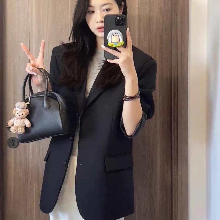 Áo Vest Blaze màu đen kèm bọc móc Hàng Châu nữ top QCCC