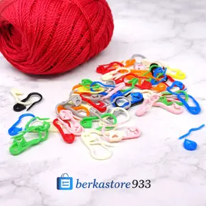 (10pcs) PENITI Pembatas Rajutan Plastik Warna-warni untuk Kreativitas Rajutan Anda