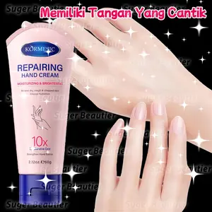 BPOM Asli - Hand Cream Tangan Kering Krim Tangan Pemutih Cream Tangan Keriput dan Kasar Krim Pelembab Tangan Kaki Kering Dan Pecah Drying Anti Cracking Anti Rough Tidak Berminyak Anti Kering Anti Penuaan Whitening Moisturizing Handcream 60gr