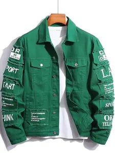 Bayar Ditempat - Jaket Jeans Pria Terbaru 2025 Motif Emblem Keren