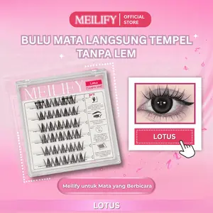 MEILIFY - Bulu Mata Tanpa Lem [LOTUS] Bulmat / Eyelash Extension Bulumata Palsu Langsung Tempel