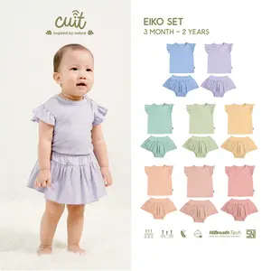[CUIT] Baju Setelan Baju Anak Baju Bayi Perempuan Cewek Eiko Set Katun 3 Bulan-2 Tahun