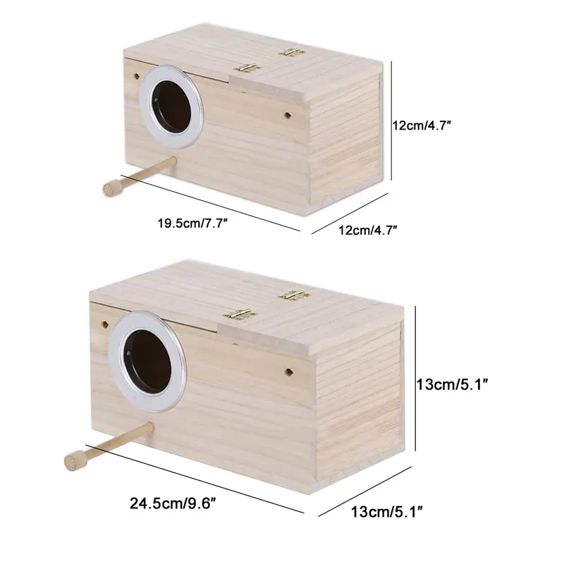 Đồ Đồ Trang Trí Sân Vườn Nhà Gỗ Sơn Tại Chỗ Hổ Hoa Mẫu Đơn Xuanfeng Vẹt Nuôi Hộp Hộp Ấm Lồng Động Vật Tổ Động Vật Ngoài Trời Nhà Gỗ Để Sơn Cho Động Vật Nhỏ 4