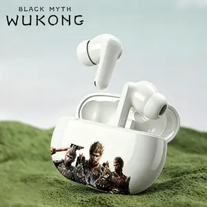 Black Myth Wukong DIY For jbl earphone Waterproof Wireless Bluetooth Headphone with Noise Canceling & Hi-Fi Sound Quality for iPhone & Android 20 Hours Battery Sturdy Design Audio Electronics Call Earphones Mic & Amplifier