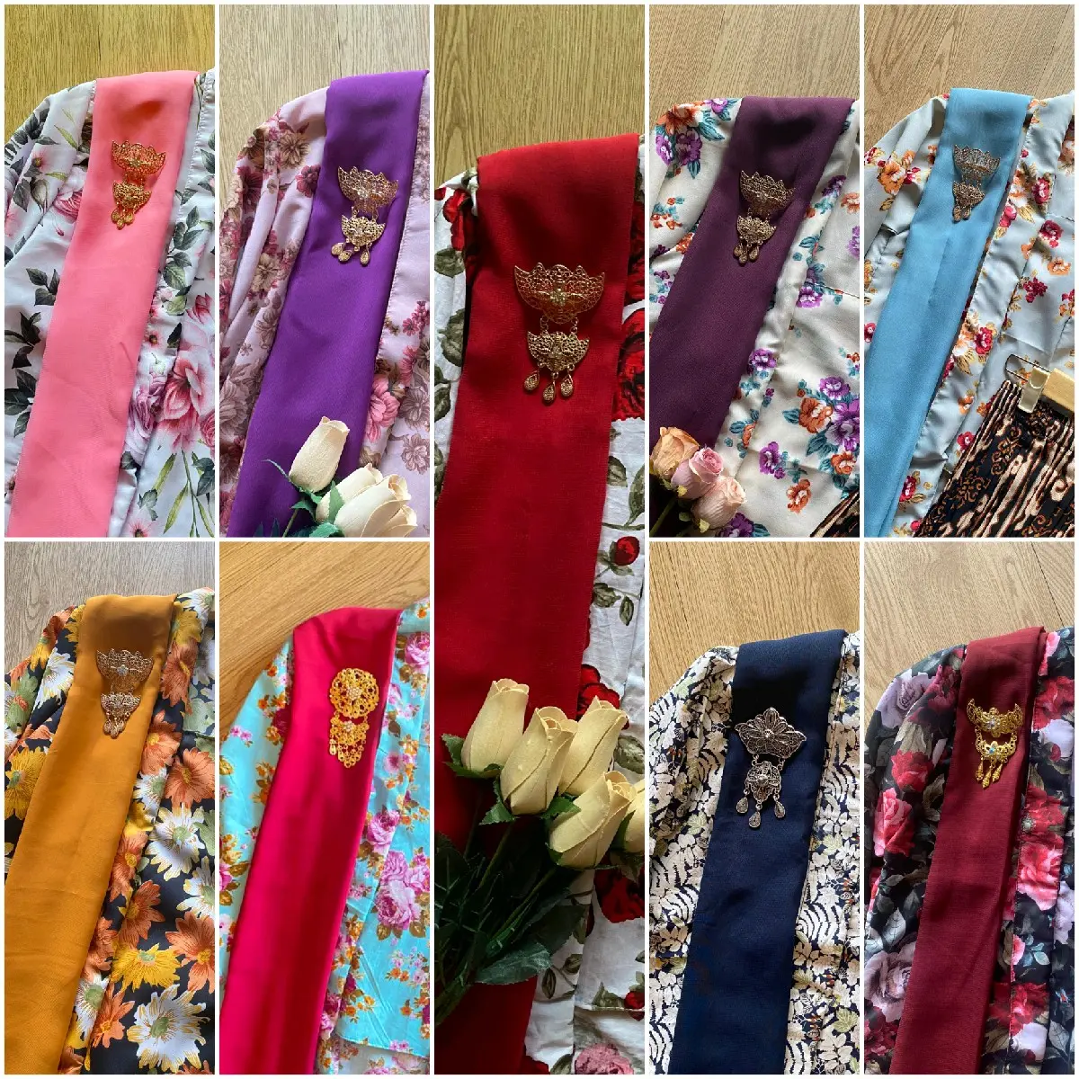 Selendang khusus kebaya ikat pinggang atau slayer bahu accesoris kebaya jawa bali