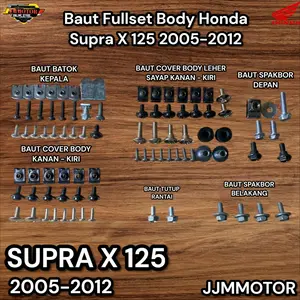 Baut Lengkap Fullset Body Honda Supra X 125 2005-2012 / Baut Full Set Bodi Honda Supra X 125 2005 - 2012
