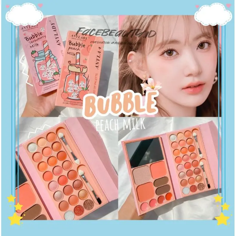 PROMO!! EYESHADOW ANYLADY PEACH MILK BUBBLE/EYESEDOW PALLETTE ANYLADY 8636N/8636E/8636P