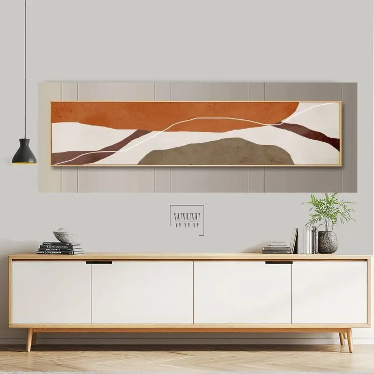 AP23 Lukisan Kanvas  pemandangan alam   plus Frame siap pajang untuk hiasan  Ruang Tamu Rumah atau Tempat Usaha Anda Lukisan Dinding Aesthetic modern art