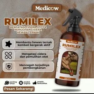 Obat cedera hewan dan relaksasi sapi kambing by medicow rumilex