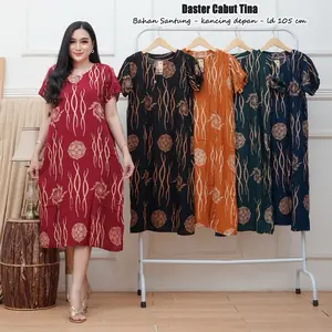 Paket Hemat 4pcs Daster rayon kancing depan LD standar Nyaman Busui